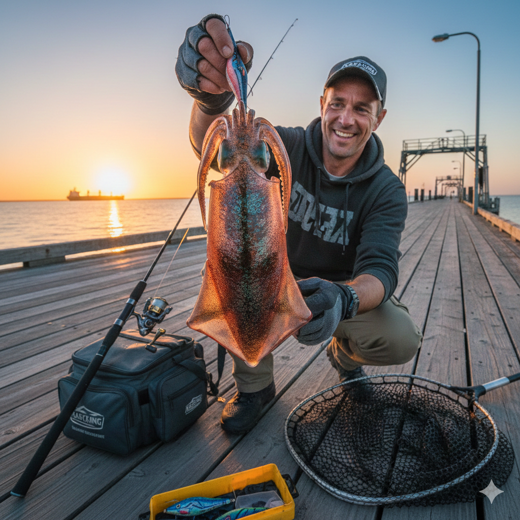 Wallaroo Jetty Squid Fishing